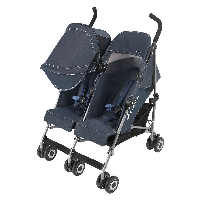 Цвет Denim Indigo (Джинсовая) вид 3/4  с опущенным капюшоном