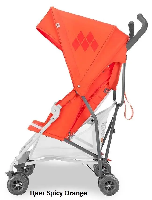 Цвет Spicy Orange сбоку с откинутой спинкой