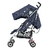 Цвет Denim Indigo (Джинсовая) вид сбоку с разложенным капором