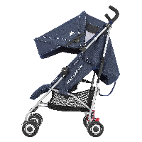 Цвет Denim Indigo (Джинсовая) вид сбоку с разложенным капором