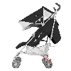 Цвет Black / Silver вид сбоку с разложенным капюшоном